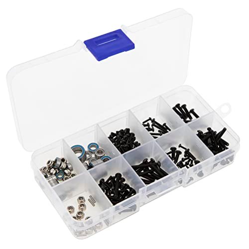 MEUS RACING TRX4M 247pcs Bushings Bearings Screws Kit Upgrade Parts for 1/18 TRX4M Defender Bronco K10 F150 RC Crawler