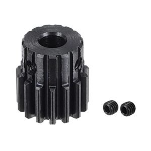 uxcell 6mm Bore 15T Mod 1 Pinion Gear for Styrene RC Body Build Projects 15# Steel Spur Diff Differential Motor Gear