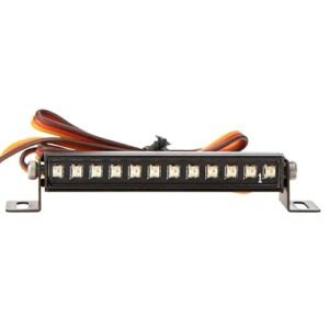 DKKY SCX24 RC Willey Lighting Roof Light Bar 12 RGB LED Beads 8 Modes for AXIAL SCX24 Bronco C10 JLU Gladiator Deadbolt 1 24 RC Crawler Upgrades Parts