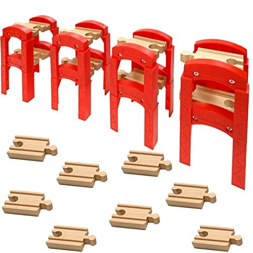 Thomas Friends Wooden Train Bridges Track Accessories Compatible with All Major Brands for Girls Boys All Around RC Hobbies