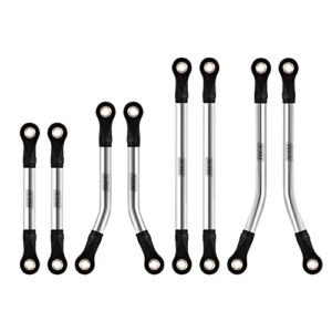 INJORA High Clearance Stainless Steel Link Set for TRX4M 1 18 Scale RC Car Parts Upgrade