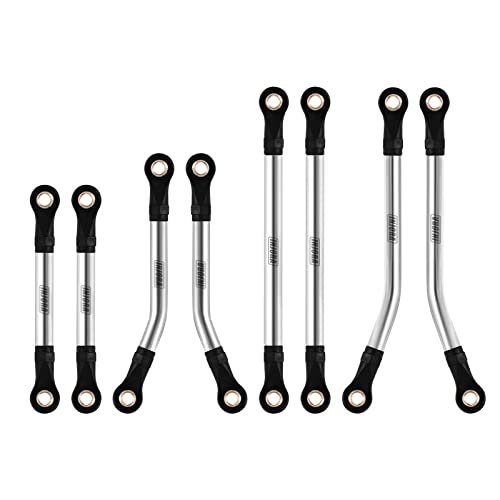 INJORA High Clearance Stainless Steel Link Set for TRX4M 1/18 Scale RC Car Parts Upgrade