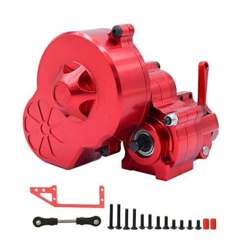 Axial Red Metal Complete Transmission Cutoff Gearbox with Dig Gear RC Car Apparel for 1/10 SCX10 AX10 Wraith Crawler