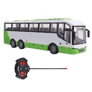 FOSA 1 30 Scale RC Remote Control Train Toy with LED Lights Easy to Operate Electronic Vehicle for Kids Birthday Gift White Green