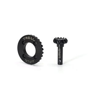 TREAL Steel Overdrive Gears 12T 27T for Redcat 1 10 Ascent Gen9 Gen8 Crawler Overdrive 28 Percent