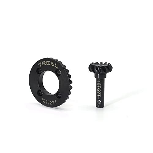 TREAL Steel Overdrive Gears 12T 27T for Redcat 1/10 Ascent Gen9 Gen8 Crawler Overdrive 28 Percent