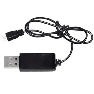 2pcs USB Charger Cable XH Plug for 3.7V Lithium Battery Charger Compatible with SR 71 Blackbird RC Jet Model Accessories