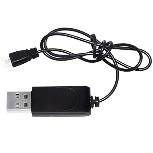 2pcs USB Charger Cable XH Plug for 3.7V Lithium Battery Charger Compatible with SR 71 Blackbird RC Jet Model Accessories