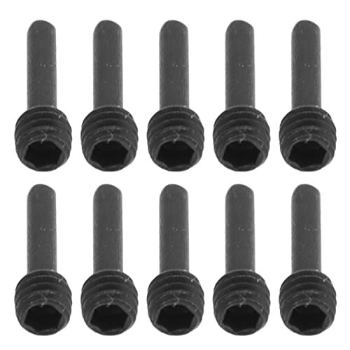 Oumefar 10Pcs M4 Driveshaft Screw Pins Steel Driveshaft Screw Pins for Rit Dye RC Parts Losi Baja Rey 1/10 RC Car Elec Car Truck Replacement Parts