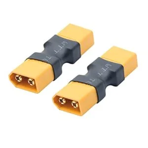 XT60 Male to Male Connector Adapter for RC Car Lipo Battery Explosion Prevention 2Pcs Gold Plated Plug