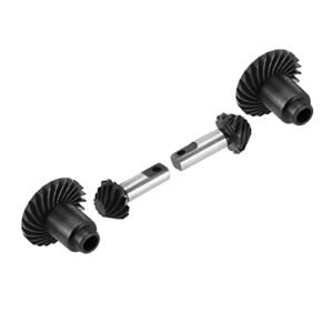 INJORA 24T 12T 6g Alloy Steel Helical Gear Set for 1 18 TRX4M Front Rear Axles 2PCS with RC Gear Oil Compatibility