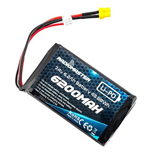 RADIOMASTER SoloGood 7.4V 2S 6200mAh Lipo Battery XT30 JST XH Connector Buy RC Car Battery for Boxer TX16S Transmitter RC Car Drone Controller