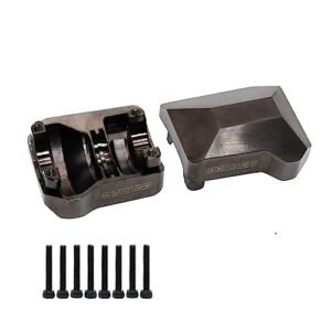 CODA RACING Retro Racing RC Car Bodies 2Pcs Brass Diff Cover Front Rear Axles Housing Cover for 1 10 TRX4 Upgrade Parts