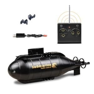 AquaZoom Mini RC Boat Race Nuclear Submarine 6CH High Speed Waterproof Toy for Kids