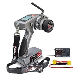 Radiolink RC6GS V3 7 Channels Transmitter and Receiver for RC Car with R7FG Gyro Receiver 2.4GHz 600m Remote Control
