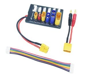 HobbyFly PVC Foam Board RC Plane EC3 EC5 XT30 XT60 XT90 T Connector Lipo Battery Charger Board 2 6S Parallel Balance Charging Board