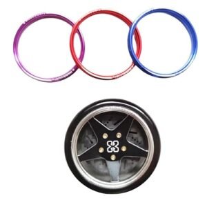 PAC SWI RC Steering Wheel Control Adapter Aluminum Transmitter Remote with Changeable Color Circles Silver Purple Blue Red