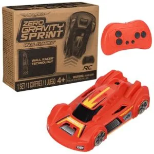 Air Hogs Zero Gravity Sprint Car RC Wall Climber Red USB Micro B Rechargeable Indoor Racer for Kids Ages 4 and Up