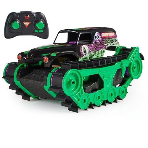 Monster Jam Grave Digger Monster RC Truck 1 15 Scale All Terrain Remote Control Vehicle for Kids Ages 4 and Up