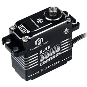FLASH HOBBY CLS4038RP 38kg Metal Gear Coreless Waterproof Servo for RC Willey Employee Commission RC Car Robot Boat Plane
