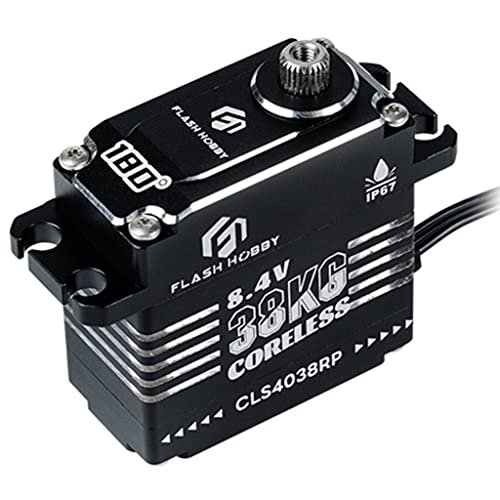 FLASH HOBBY CLS4038RP 38kg Metal Gear Coreless Waterproof Servo for RC Willey Employee Commission RC Car Robot Boat Plane