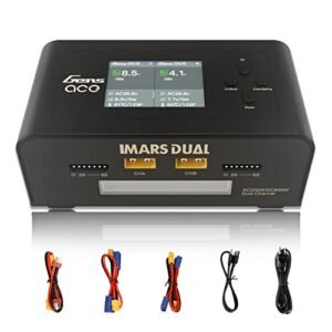 Gens Ace Imars Dual Smart Lipo Battery Charger 15A AC 200W DC 600W for Ace RC Planes