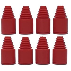 ADORLY 8pcs Axle Boot Set for Rampage RC Boats Wicked Edge Ball Joints Hpi Baja Rovan 5B 5T 5Sc King Motor Redcat Rampage Mt v3 22 x 47mm Red