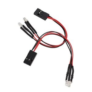 Axial Scx24 Modified RC Car LED Light Kit 2Pcs Universal White Light for 1/24 1/18 Scale Remote Control Cars