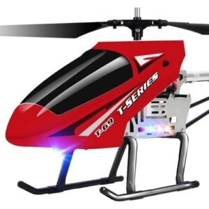 SREJNGL 80CM RC Helicopters Airplane, 2.4GHz Remote Control Helicopter with Gyro and LED Light, 3.5CH Remote Control Aircraft Toy Birthday for Boys Girls…