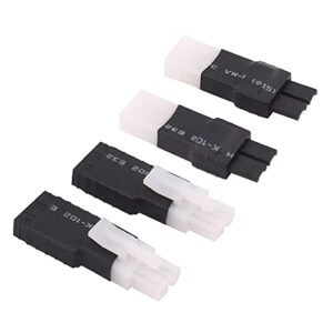 Rflaueo 4pcs TRX to Tamiya Male Female RC Connector Adapter Compatible with Stihl FS 55 RC Spark Plug E45 4