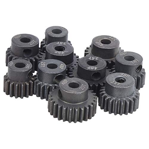 RC Monster Truck Body Shells 1 10 Durable 10Pcs Set 16T 25T 7075 48P Steel Gear Pinion for Brushless Motors