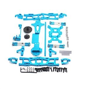pizarra for 1:14 144001 RC Car Full Upgrade Spare Parts Metal C Steering Cup Swing Arm Drive Shaft,Blue