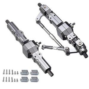 Metal Front Rear Bridge Axle Upgrade Parts for C14 C24 C34 C44 B14 B24 1/16 RC Car Compatible with RC Kitfox Plans