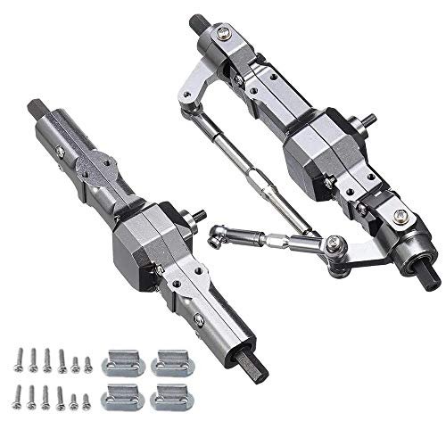 Metal Front Rear Bridge Axle Upgrade Parts for C14 C24 C34 C44 B14 B24 1/16 RC Car Compatible with RC Kitfox Plans