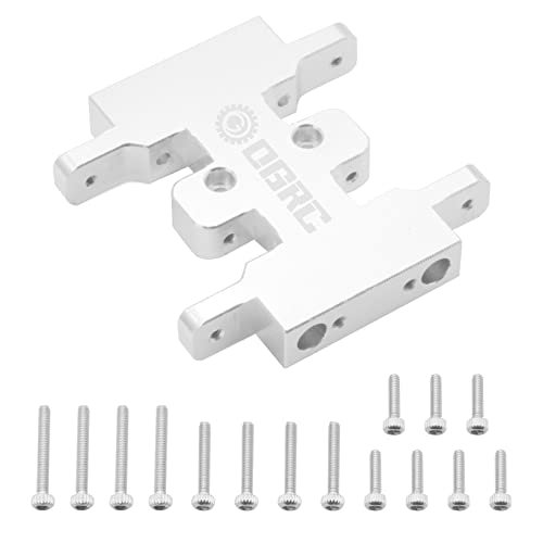 OGRC Aluminum Alloy Gearbox Mount Transmission Plate for SCX24 C10 JLU Deadbolt Gladiator Bronco Axial 1/24 Crawler Car Upgrade Parts Silver RC Car Aluminum Parts