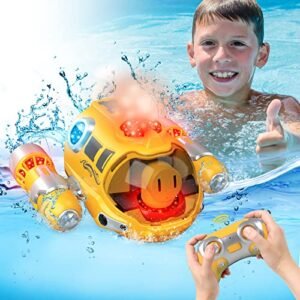 SpeedX Water Jet RC Boat 2.4GHZ Remote Control Fast LED Light Up Pool and Lake Toy for Adults and Kids