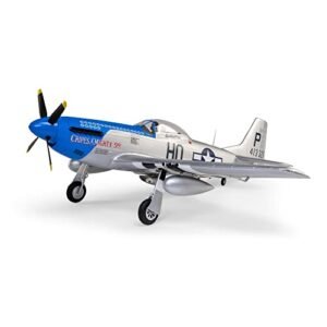 Eflite RC Airplane P51D Mustang 1.2m BNF Basic with AS3X and Safe Select Cripes A Mighty 3rd EFL089500 Perfect for RC Mustang Plans