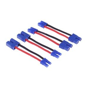 rflaueo 4pcs EC3 to EC2 Male Female RC Connector Adapter with 16awg 2inch Wire for RC to Brinell Conversion E32 4