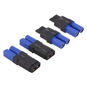 rflaueo 4pcs Brinell to RC TRX EC5 Male Female Connector Adapter E43 4