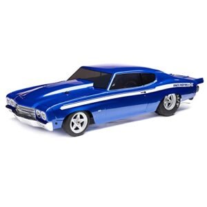 Losi RC No Prep Drag Car Bodies 1 16 1970 Chevelle 2 Wheel Drive Mini RTR Ready to Run Blue LOS01023T1