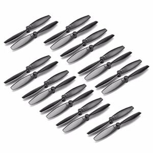 LDARC Kingkong 65mm RC Shocks Propellers 10 Pairs for 716 720 8520 Coreless Motor Micro FPV Drone Black