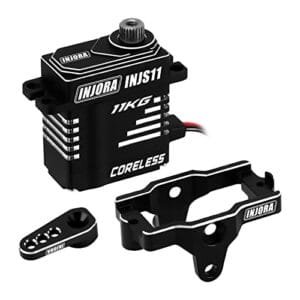INJORA Coreless High Torque RC Servo for TRX4M TRX4MT 1 18 RC Crawler Upgrade Parts Black