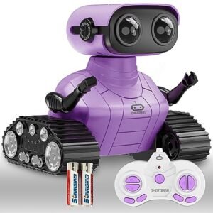 OMOZOMBB Boss Loop Station RC 1 Battery Rechargeable Remote Control Robot Toy for Kids Ages 3 8 Purple SQN 008
