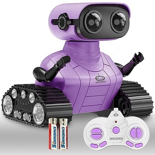 OMOZOMBB Boss Loop Station RC 1 Battery Rechargeable Remote Control Robot Toy for Kids Ages 3 8 Purple SQN 008