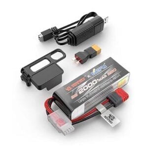 HYPER GO Angry Snail 3S2000 RC Car Parts 3S 11.1V 2000 mAh 25C LiPo Battery for 1/14 1/16 Scale Models