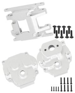 HopsupRC Aluminum Gearbox Differential Housings and Centor Gearbox Transmission Case Set for 1/18 Scale RC Shocks TRX4M Upgrades