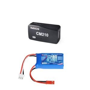 Radiolink CM210 Faster 2s LiPo Battery Balance Charger Mini Size Type-C Connector & HPY 7.4V 2S 20C LiPo Battery 600mAH JST 2Pin Connector for RC A560 Airplane RC4GS RC6GS V3/AT10II/AT9S Pro/T8FB