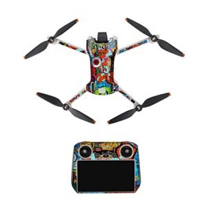 DJI Mini 3 Skin Wrap Set for RC Plane Body Protection and Style