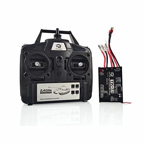 Henglong 1/16 Scale RC Gas Fuel Tank with 2 4Ghz 7 1 Generation Transmitter for DIY Enthusiasts