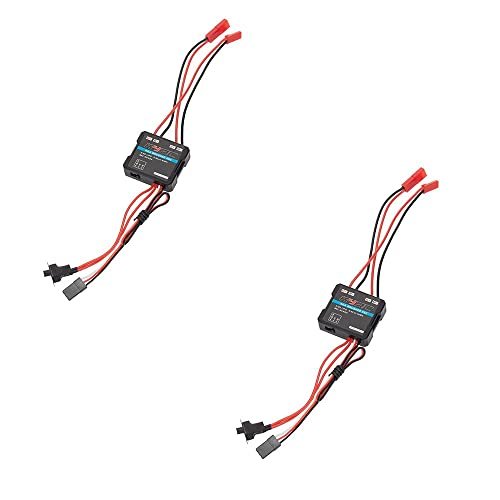 2Pcs RC Motor ESC 40A Brushed Electric Speed Controller for RC Cars Tulsa OK 6 12.6V Compatible with 1/16 1/18 1/24 Scale Models